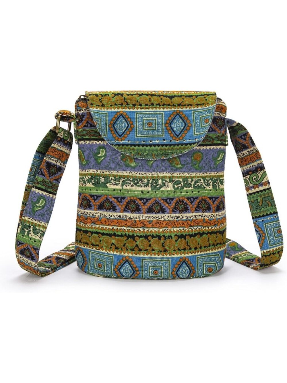 Retro Small Canvas Shoulder Bag | Hippie Boho Crossbody Handbag for Women